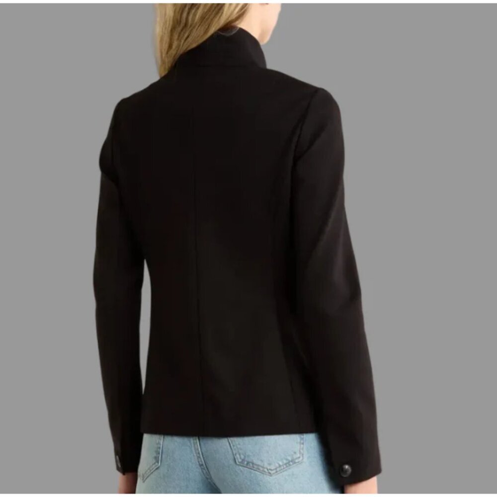 Rag & Bone Sadie Ponte Blazer Black Tailored Stretch Jacket Size 8 - Picture 7 of 16